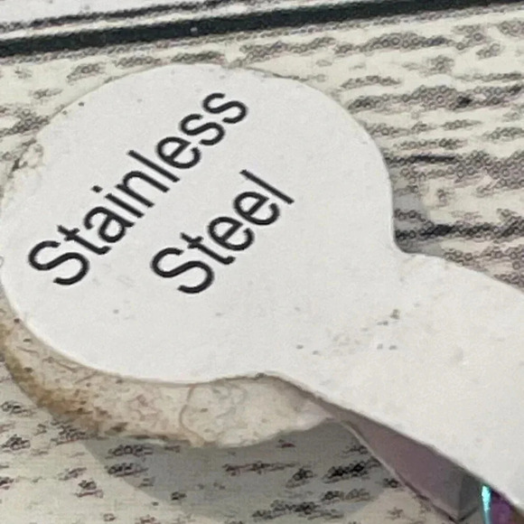 Stainless steel band Ring US size 6/size 17 UK rainbow with flower design - Picture 4 of 9